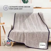 Northwest NFL New England Patriots Soft Two Tone Sherpa Throw, 50" x 60" Blanket