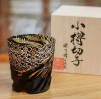 在飛比找Yahoo!奇摩拍賣優惠-日本深川硝子小樽切子威士酒杯