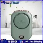 AU USB Summer Silent Air Cooling Hanging Fan Leafless Sports Travel Wearable Fan