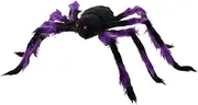 Parliky Halloween Giant Spider Decoration Realistic Hairy Spider Prop for Spooky Atmosphere Lightweight Halloween Decor for Boys and Girls Parties Haunted Houses