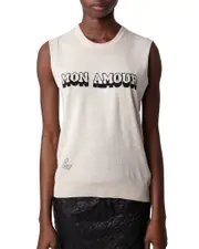 Zadig & Voltaire Nida Li Mon Amour Linen-Blend Top