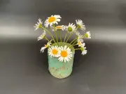 Vase - Removable “Frog” - Pottery Handmade - Slab Built - Small Studio Artist