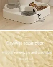 Automatic Feeder Dog Cat Food Bowl With Water Fountain