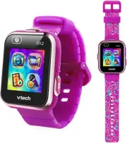 VTech KidiZoom Smartwatch DX2, Special Edition Floral Birds with Bonus, Pedomete