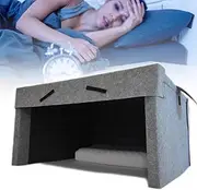 Sleeping Soundproof Cabin Pillow, Foldable Privacy Space, Sleeping Cabin, Soundproof Lightproof Silent Tent, Help You Fall Asleep, Built-In Dual Speakers