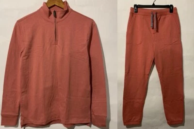 J.CREW NWT Unisex half-zip cotton popover Shirt Pant Matching Outfit XL Crewcuts