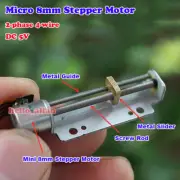 DC 5V 2-phase 4-wire micro 8mm stepper motor long linear screw slider block nut