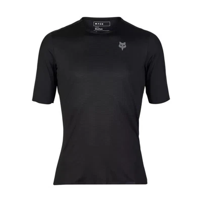 Fox Racing Flexair Ascent Mens Short Sleeve Jerseys-Black-Medium
