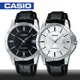 【CASIO 卡西歐】皮革帶_日期_刻度男錶_鏡面4.15公分(MTP-V004L)