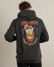 [The Mad Hueys] The Mad Hueys Men's Fangin Hoodie in Vintage Black Size Medium M Vintage Black