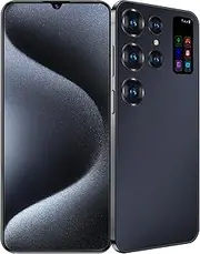 [LAORENKI] S24 Plus 4G Unlocked Smartphone,4GB+64GB Fully Unlocked Cell Phone,Android 13, 6.72" Unlocked Android Telefones, 6000mAh, Dual Camera/Dual SIM 4G US Version,Black