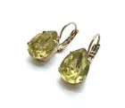 Mariana Earrings Timeless Pear Shape Jonquil Crystal Austrian My Treasures Coll.