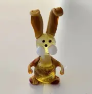 Rabbit~Collectible Hand Blown Art Glass Figurine~Handmade Tiny Animal~UNIQUE