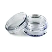 New 3 Gram 3ML Size Empty Clear Plastic Cosmetic Containers Jars Pot For Eye