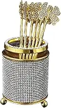 ＫＬＫＣＭＳ Dessert Spoon Holder Set Coffee Spoon Set Stirring Mixing Flatware Tea Spoons 6 Small Espresso Spoons for Fruit Cake Picnic