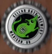 USA Plastic Lined Beer Crown Bottle Cap: Cellar Rats Brewing