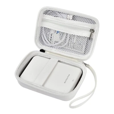 Label maker or camera storage case, mini printer holder case new white