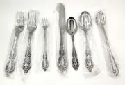NOS Oneida Raphael 7 Pc Place Setting Stainless Flatware Forks, Spoons, Knife