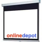 118" MANUAL PROJECTOR SCREEN 4:3 16:9 NEW Model- Built-In Slow Retract System