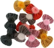 [BELLIFFY] Create Your Own Style 12pcs Knitted Bowknots for Diy Hairband Shoes Adornment Headwear Stylish Australian Accessory