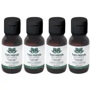 4PK Two Hands 50ml Hand Sanitiser/Sanitizer Tea Tree Oil Antibacterial Flip Cap