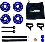 Ultimate Surf Paddling Endurance Training Kit: 9 Pieces Set, 15lbs to 25lbs with Durable Nylon Sleeve Bands Protection