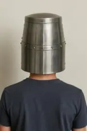 Medieval Crusader Great Helm | Knight Templar Helmet | 13th Century Full Face
