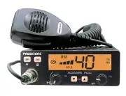 President Adams 40 Ch AM CB Radio w/ 7 Color Large LCD Display, 4-Pin Microphone