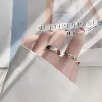 在飛比找momo購物網優惠-【KT DADA】純銀戒指 情侶戒指 新婚戒指 求婚戒指 鑽