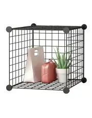 [SOGA] Modular Portable Single Cube Storage Organiser in Black