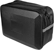 Zqkimzi Motorcycle Backrest Bag, 9L Reflective PVC Rack Bags, Cycling Gear Storage, Zipper Pouch and Quick Release Design for Water Cups, Mobile Phones, Sunglasses, 13.78x5.12x9.84 inches