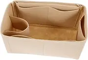 FRCOLOR Pocket Organizer Felt Makeup Bag Multi Compartment Handbag Liner Insert for Easy Organization Sturdy and Stylish Tote Insert for Essentials
