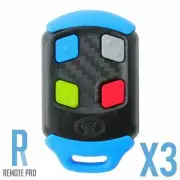 3 x Centsys/Centurion Genuine NOVA Blue Gate/Garage Remote D2/D3/D5/A10/R3/R5
