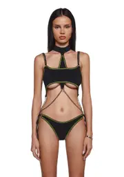 [Club Exx] BPM Romance Bodysuit With Chains
