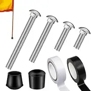 Flag Pole Cap, Flag Weights and Tape, Heavy Duty Hardware Parts for Patio Lawn Garden Canopy Sports Outdoors Events