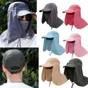 Ear Flap Sun Hat Neck Cover Baseball Cap Visor Camo Army Fishing Outdoors
