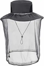[Generic] Fly Head Net | Breathable Comfortable Soft Head Net for Protection,Multifunctional Fine Mesh Bucket Hat for Gardening