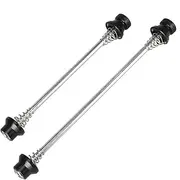 CyclingDeal Bike Bicycle Wheel Hub Non Quick Release Lock Skewers Set 5mm - for MTB or Road Bike - Prevent Removing Wheels by Hands
