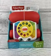 Fisher Price Chatter Rotary Telephone Phone Pull Toy - Baby Toddler Toy NEW