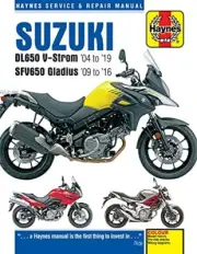 2004-2019 Suzuki DL650 V-Stom & SFV650 Gladius Haynes Repair Service Manual 4363