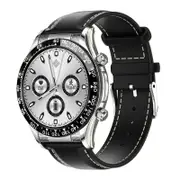 Smart Bluetooth Watch With Nfc Black Leather Smart Watches