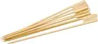BBQ Buddy Bamboo Sticks Flat Skewers - Pack of 50 BBQ Skewers for Grilling - Fla