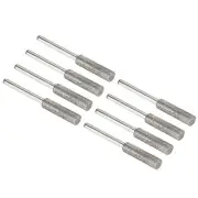 7/32" Diamond Chainsaw Sharpener Sharpening Stone Grinding File Tool Silver 8pcs