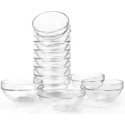4pcs/set Mini Prep Bowls Serving Bowls Glass Salad Bowl for Kitchen Prep Dessert