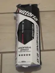 *NEW* VITTORIA Corsa Speed TLR Tubeless Graphene 2.0 700 25 Road Tire Black 25mm