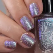 Emily de Molly Never Stood A Chance - Brown Nail Polish Green Blue Shimmer Holo