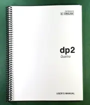 Sigma DP2 Quattro User Instruction Manual: 136 Pages and Protective Covers!