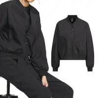 在飛比找ETMall東森購物網優惠-Adidas Bomber JKT 女款 黑色 立領 按扣口
