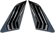Rear Side Window Louvers Air Vent Scoop Shades Cover Trim Blinds Compatible Compatible for Audi A3 8Y Sportback Hatchback 2021 2022 Auto Accessories(Black)