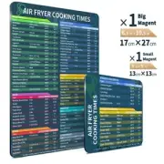 AirFryer Magnetic Cooking Time Sheets AirFryer Accessories Cooking Time 5962